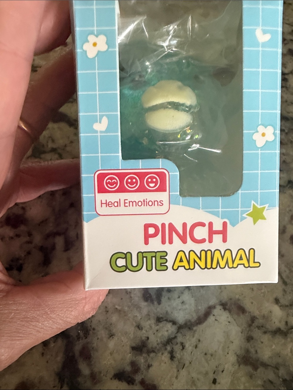Pinch Cute Animal Pet Toy - Teal and Cream Plush